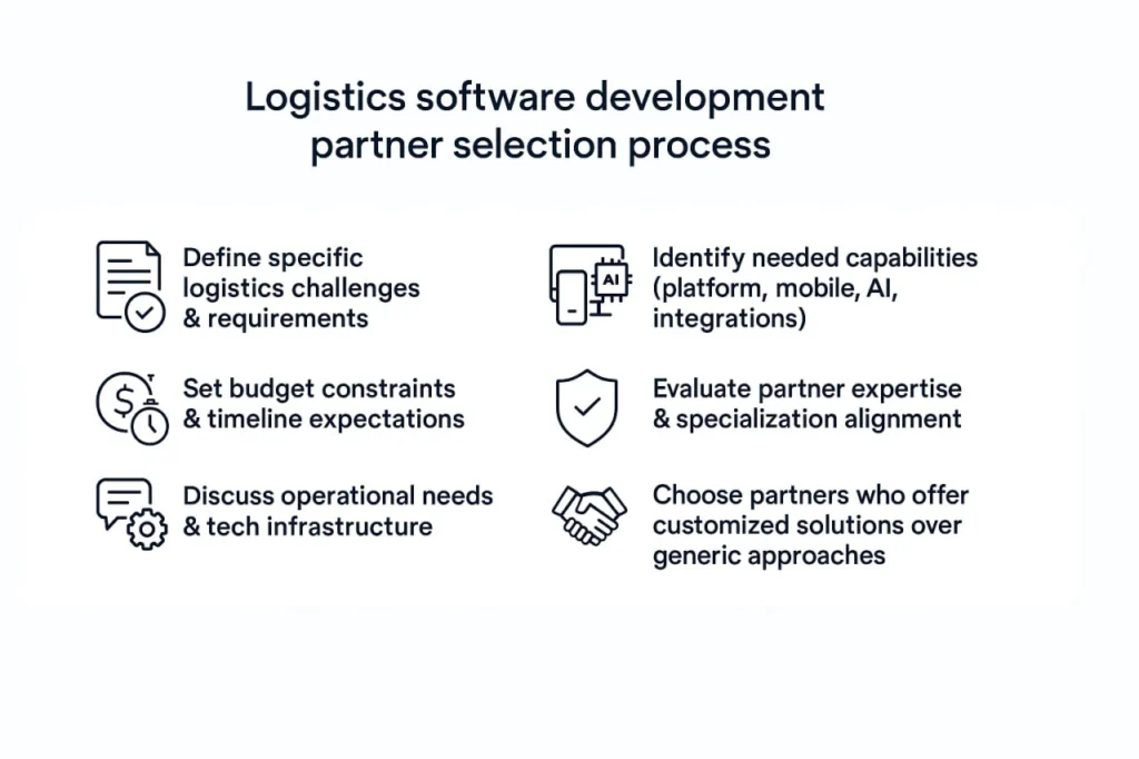 logistics software development project