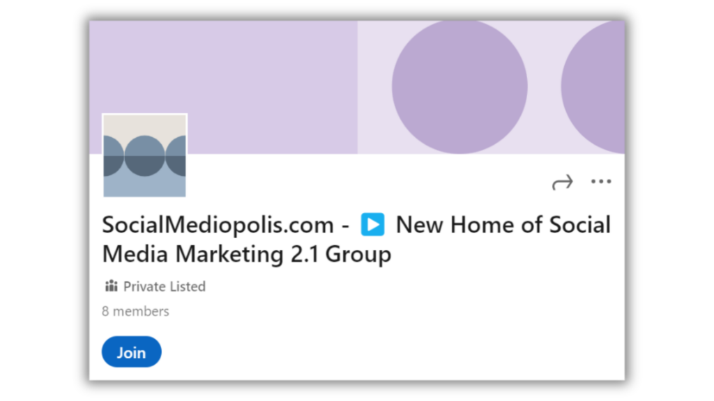 social Media Marketing group